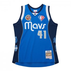 NBA Swingman Mitchell & Ness HOF Dallas Mavericks Dirk Nowitzki Hombre | 6415ZVCNS