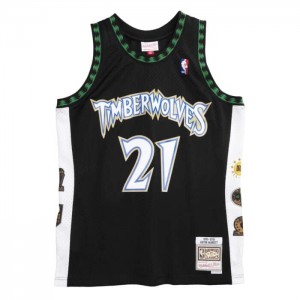 NBA Swingman Mitchell & Ness HOF Kevin Garnett Minnesota Timberwolves 1995-2016 Jersey Hombre | 7653RYZGJ