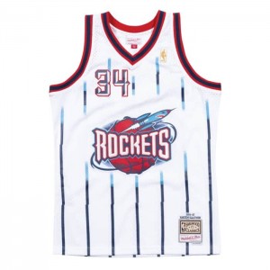 NBA Swingman Mitchell & Ness Houston Rockets 1996-97 Hakeem Olajuwon Hombre | 8352JHNCO