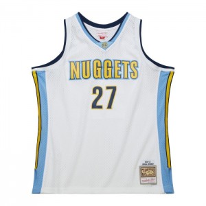 NBA Swingman Mitchell & Ness Jamal Murray Denver Nuggets White 2016-17 Jersey Hombre | 4938HIPRW