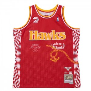 NBA Swingman Mitchell & Ness Lil Baby x BR Remix Atlanta Hawks Jersey Hombre | 7864WZOMG
