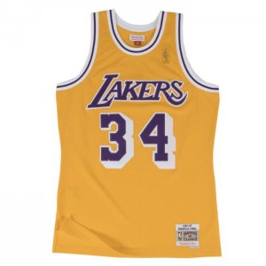 NBA Swingman Mitchell & Ness Los Angeles Lakers Home 1996-97 Shaquille O'Neal Hombre | 9145KTJEA