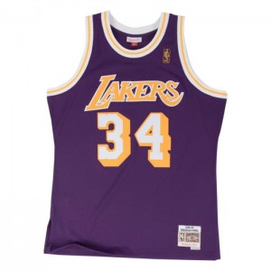 NBA Swingman Mitchell & Ness Los Angeles Lakers Carretera 1996-97 Shaquille O'Neal Hombre | 6241RYFXB