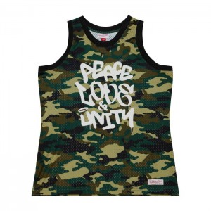 NBA Swingman Mitchell & Ness M&N x 50th AOHH Peace Jersey Hombre | 6241NOKHI