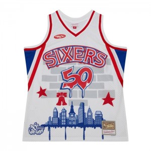 NBA Swingman Mitchell & Ness M&N x NBA x Tats Cru Philadelphia 76ers Hombre | 1390AJUWD
