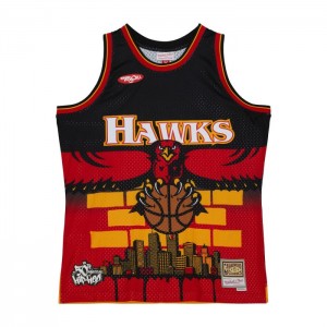 NBA Swingman Mitchell & Ness M&N x NBA x Tats Cru Atlanta Hawks Hombre | 7924HUGAV