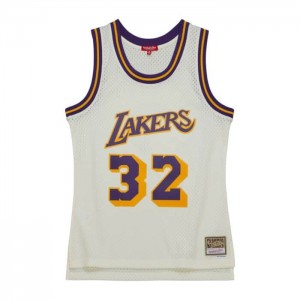 NBA Swingman Mitchell & Ness Magic Johnson Los Angeles Lakers 1984-85 Jersey Hombre | 4950SVGOQ