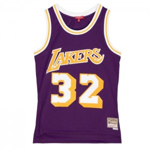 NBA Swingman Mitchell & Ness Magic Johnson Los Angeles Lakers 1984 Jersey Mujer | 3852WYEUG