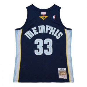 NBA Swingman Mitchell & Ness Marc Gasol Memphis Grizzlies Dark 2008-09 Jersey Hombre | 4256WVNOG