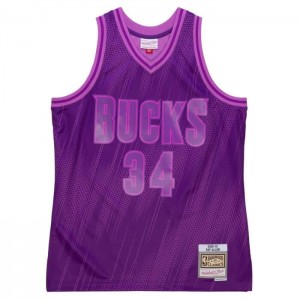 NBA Swingman Mitchell & Ness Monochrome Ray Allen Milwaukee Bucks 2000-01 Jersey Hombre | 3847ZOJUM