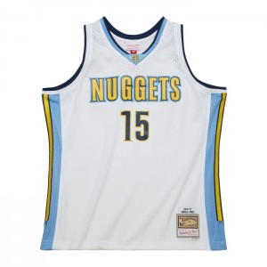 NBA Swingman Mitchell & Ness Nikola Jokic Denver Nuggets White 2016-17 Jersey Hombre | 3164LJTUI