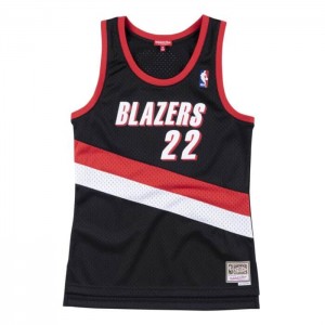 NBA Swingman Mitchell & Ness Portland Trail Blazers 1991-92 Clyde Drexler Mujer | 4527YSXUL