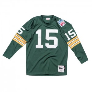 NFL Authentic Mitchell & Ness Bart Starr Green Bay Packers 1969 Jersey Hombre | 0324FZQXG