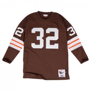 NFL Authentic Mitchell & Ness Cleveland Browns 1964 Jim Brown Hombre | 9748GXRYI