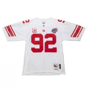 NFL Authentic Mitchell & Ness Michael Strahan New York Giants Carretera 2007 Jersey Hombre | 4259XIBTV