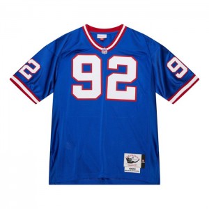 NFL Authentic Mitchell & Ness Michael Strahan New York Giants Dark 1993 Jersey Hombre | 6935CMPXR