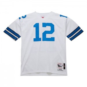 NFL Authentic Mitchell & Ness Roger Staubach Dallas Cowboys Dark 1975 Jersey Hombre | 6753SHARZ