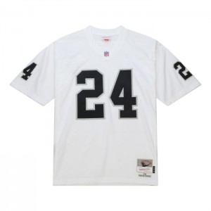 NFL Legacy Mitchell & Ness Charles Woodson Oakland Raiders White 1998 Jersey Hombre | 5279OZUJV