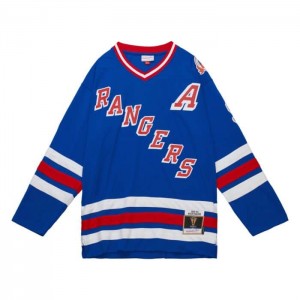 NHL Blue Line Mitchell & Ness Adam Graves New York Rangers 1993 Jersey Hombre | 7834PIKRE
