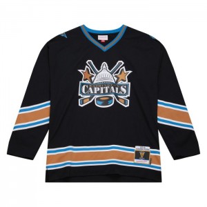 NHL Blue Line Mitchell & Ness Alexander Ovechkin Washington Capitals Dark 2005 Jersey Hombre | 9713BGSZF