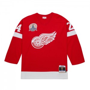 NHL Blue Line Mitchell & Ness Chris Chelios Detroit Red Wings Dark 2001 Jersey Hombre | 8642YPDNV