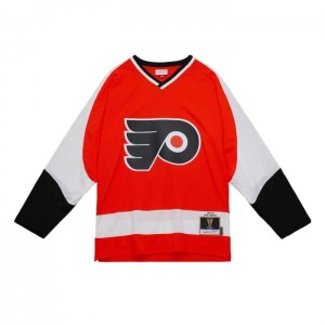NHL Blue Line Mitchell & Ness Dave Schultz Philadelphia Flyers 1974 Jersey Hombre | 8076XTQNM