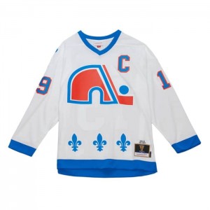 NHL Blue Line Mitchell & Ness Joe Sakic Quebec Nordiques 1994 Jersey Hombre | 2140KWPAF