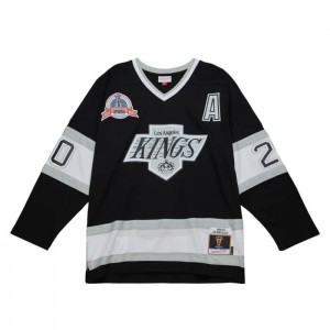 NHL Blue Line Mitchell & Ness Luc Robitaille Los Angeles Kings Home 1992 Jersey Hombre | 7091LQPMI