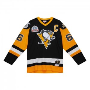 NHL Blue Line Mitchell & Ness Mario Lemieux Pittsburgh Penguins 1991 Jersey Hombre | 6072AODGK