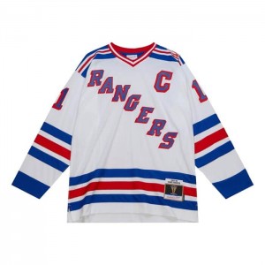 NHL Blue Line Mitchell & Ness Mark Messier New York Rangers 1993 Jersey Hombre | 6904WOQPA