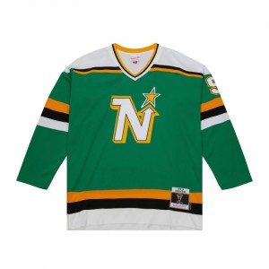 NHL Blue Line Mitchell & Ness Mike Modano Minnesota North Stars Dark 1989 Jersey Hombre | 6854SRHYN