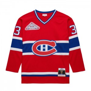 NHL Blue Line Mitchell & Ness Patrick Roy Montreal Canadiens Dark 1992 Jersey Hombre | 8241AKGVR
