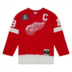 NHL Blue Line Mitchell & Ness Steve Yzerman Detroit Red Wings Dark 1996 Jersey Hombre | 4350FVBPU