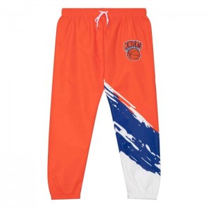 Pantalon Mitchell & Ness Paintbrush Warmup New York Knicks Hombre | 0763KCGPI