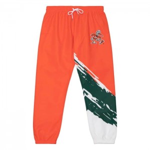 Pantalon Mitchell & Ness Paintbrush Warmup University of Miami Hombre | 4528URFEW