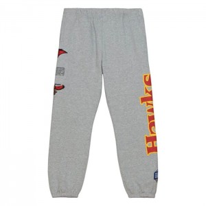 Pantalon Mitchell & Ness Team Origins Fleece Atlanta Hawks Hombre | 3257AXJUI