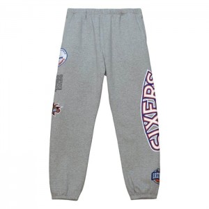 Pantalon Mitchell & Ness Team Origins Fleece Philadelphia 76ers Hombre | 1923ABOTQ