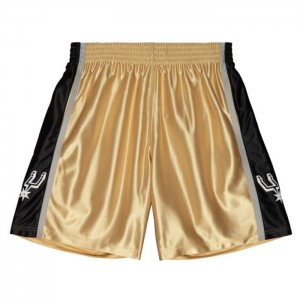 Short Mitchell & Ness 75th Anniversary Gold San Antonio Spurs 1998-99 Hombre | 4768PSONR