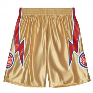 Short Mitchell & Ness 75th Anniversary Gold Detroit Pistons 1978-79 Hombre | 1043SRZEY