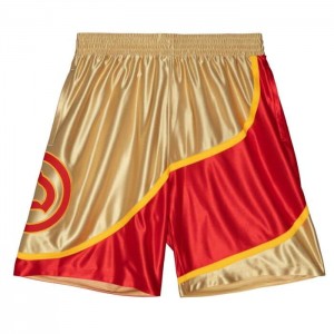 Short Mitchell & Ness 75th Anniversary Gold Atlanta Hawks 1996-97 Hombre | 5043ABPDN