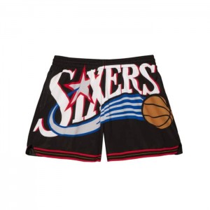 Short Mitchell & Ness Big Face 3.0 Philadelphia 76ers Mujer | 6378EDHIO
