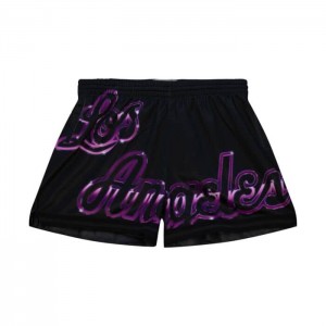 Short Mitchell & Ness Big Face 4.0 Los Angeles Lakers Mujer | 7369VHZMG