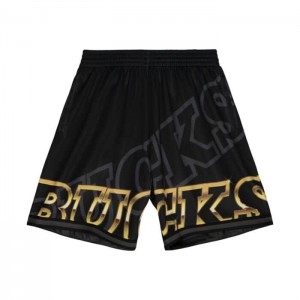 Short Mitchell & Ness Big Face 4.0 Moda Milwaukee Bucks Hombre | 3276XZPWN
