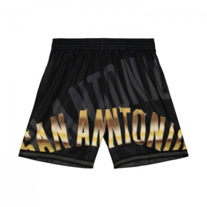 Short Mitchell & Ness Big Face 4.0 Moda San Antonio Spurs Hombre | 3169WLRNH
