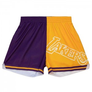 Short Mitchell & Ness Big Face 5.0 Los Angeles Lakers Mujer | 0683KFGXN