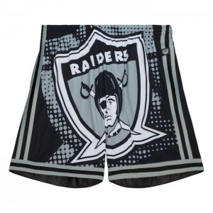 Short Mitchell & Ness Big Face 7.0 Moda Oakland Raiders Hombre | 0689EPMBF
