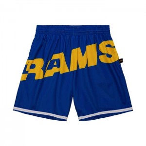 Short Mitchell & Ness Big Face Los Angeles Rams Hombre | 8317RUOTW