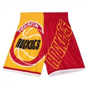 Short Mitchell & Ness Big Face Moda 5.0 Houston Rockets Hombre | 6357ZKXMW