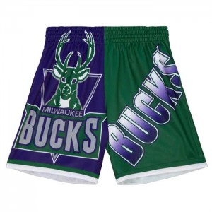 Short Mitchell & Ness Big Face Moda 5.0 Milwaukee Bucks Hombre | 7594ASCPM