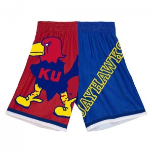 Short Mitchell & Ness Big Face Moda 5.0 University Of Kansas Hombre | 0297AVJNH
